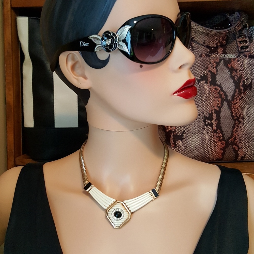 Vintage PARK LANE Omega Modernist Choker Necklace